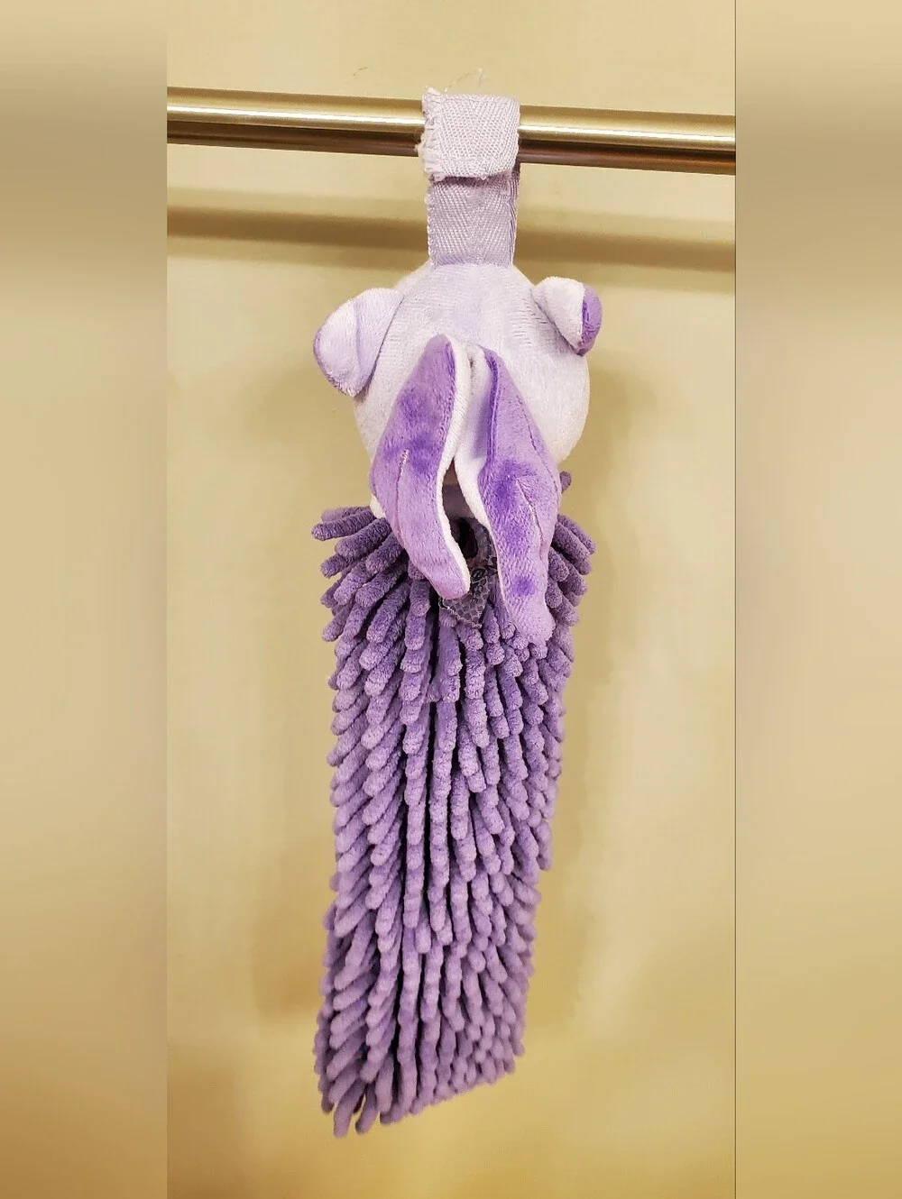 Norwex Kids Pet To Dry Unicorn Hand Towel Purple Lavender Chenille Microfiber Ba